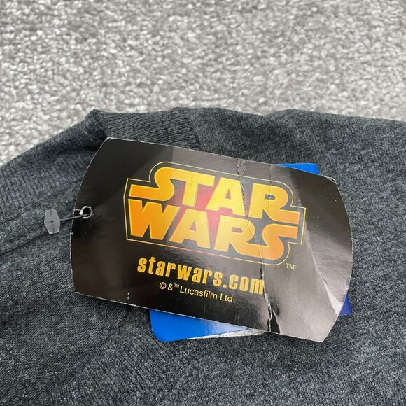 Champion Star Wars Graphic T-Shirt Mens XL Dark Gray Long Sleeve Crew Neck NWT - Picture 5 of 12